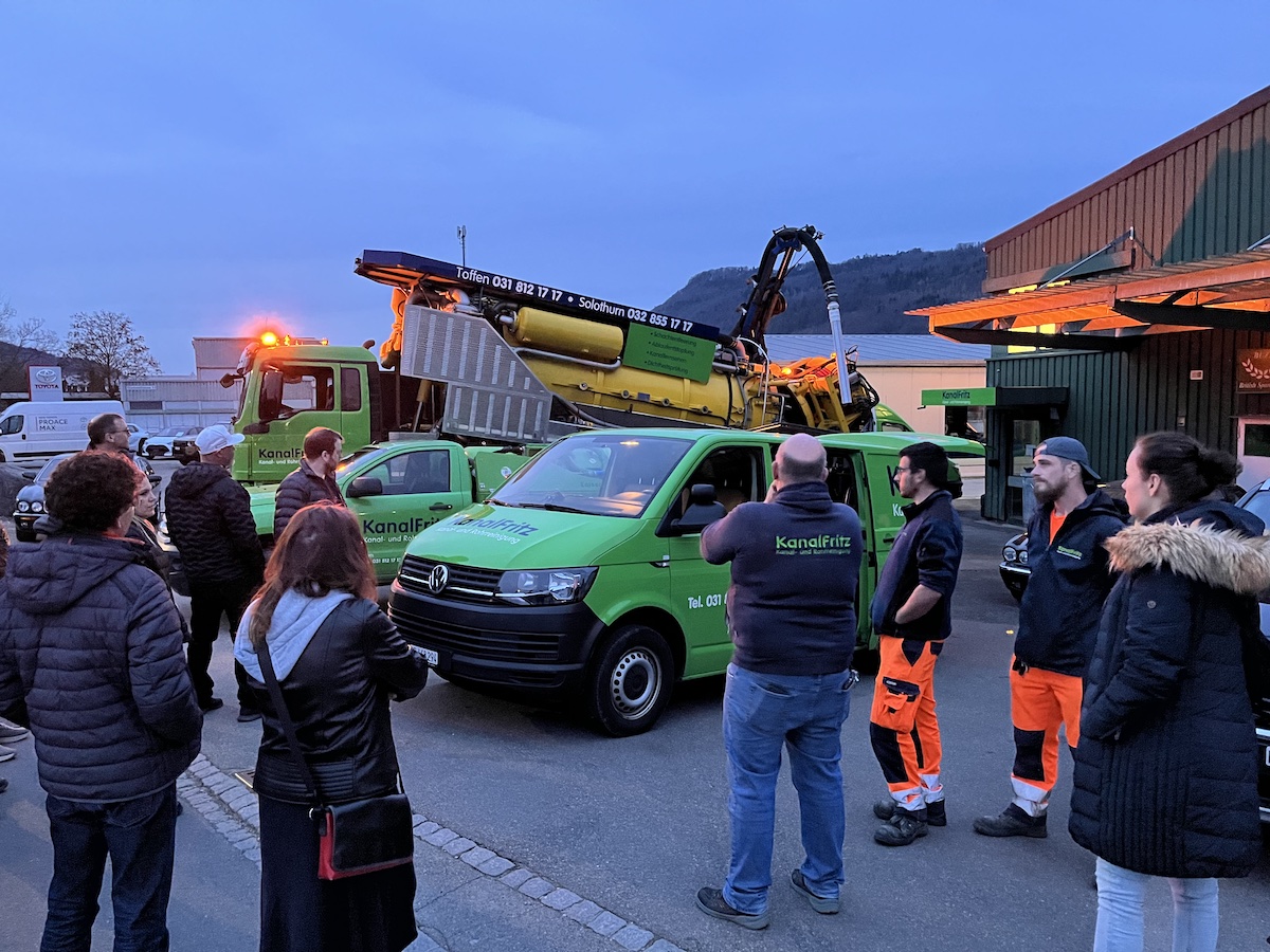 Beitragsbild Besichtigung Kanalfritz - lokaler Gewerbeverein KMU Toffen-Kaufdorf plus